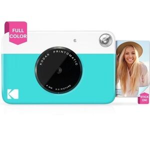 Kodak Printomatic Instant Camera in Blue and White